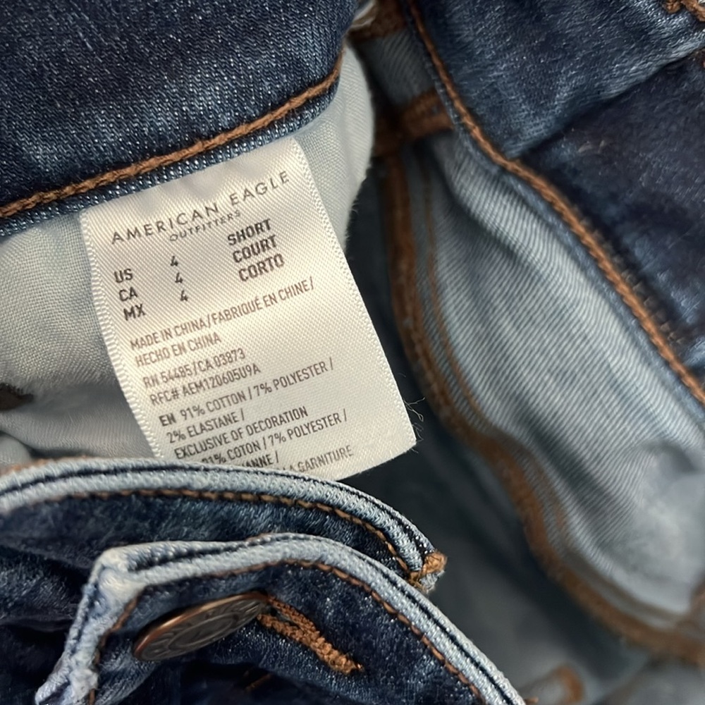 American Eagle Outfitters Blue Straight Jeans Classic Fit - Picture 3 of 4